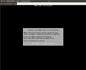 ESXi 5 Mensaje de Bienvenida