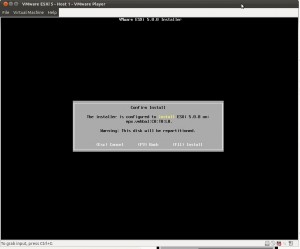 ESXi 5 Confirmar la instalación