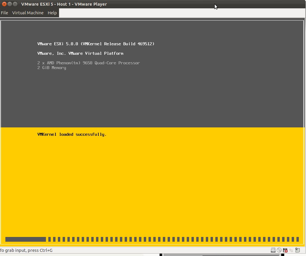 ESXi 5 Cargando ...